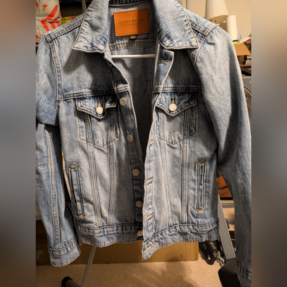 Lucky Brand Tomboy Trucker Jean Jacket Size XS